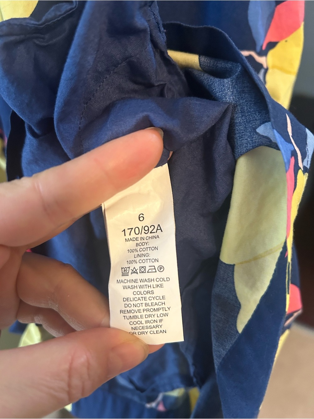 kate spade Navy Lemon-Print Midi Dress - Picture 3 of 3